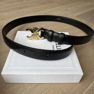 Celine Black Leather Belt 95cm - With Original Box